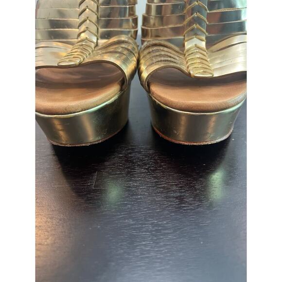 Coach Petuna Gold Wedges - Picture 7 of 13
